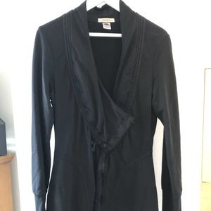 Evereve black, asymmetrical cut, jacket.